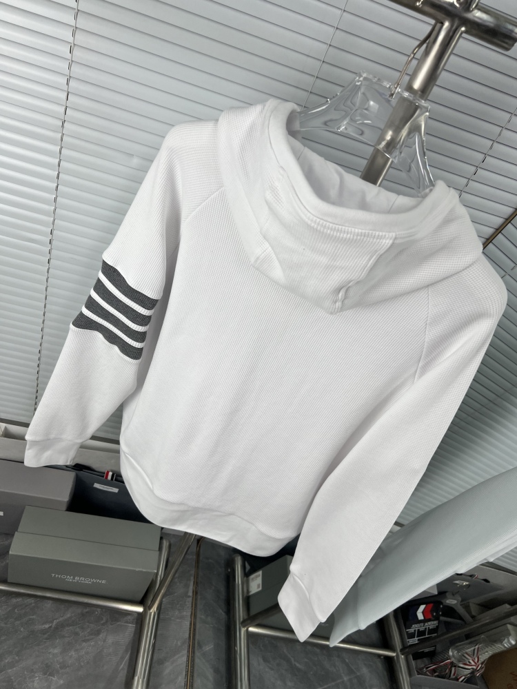 𝗧𝗵𝗼𝗺 𝗕𝗿𝗼𝘄𝗻𝗲 Upgraded waffle four-bar zip-up hoodie jacket mirror boutique
