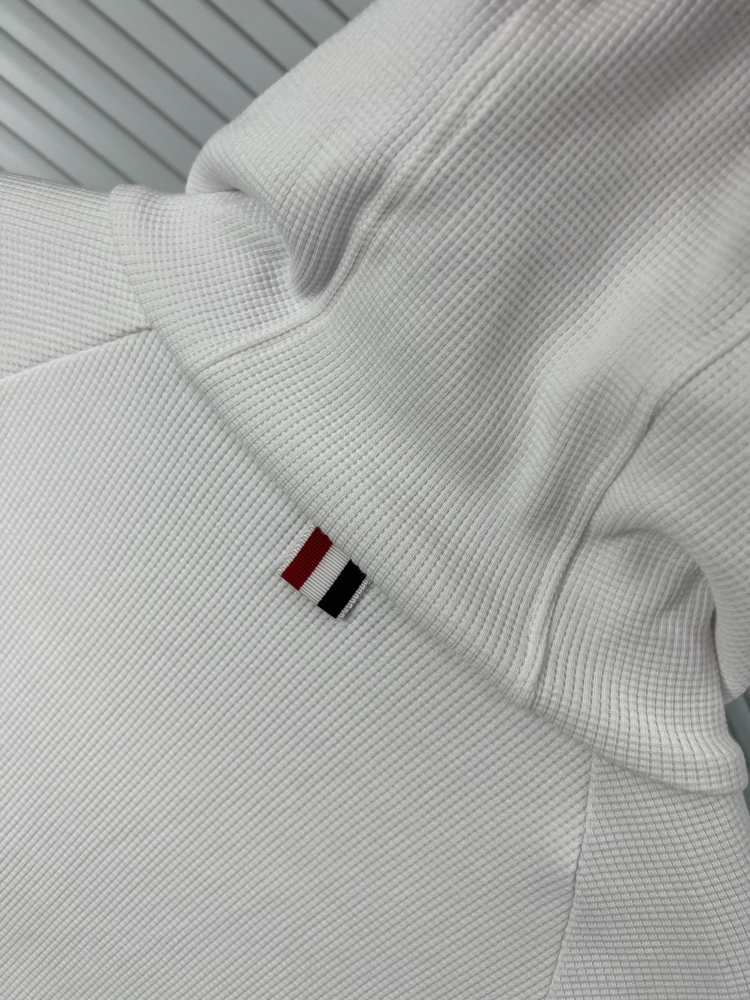 𝗧𝗵𝗼𝗺 𝗕𝗿𝗼𝘄𝗻𝗲 Upgraded waffle four-bar zip-up hoodie jacket mirror boutique