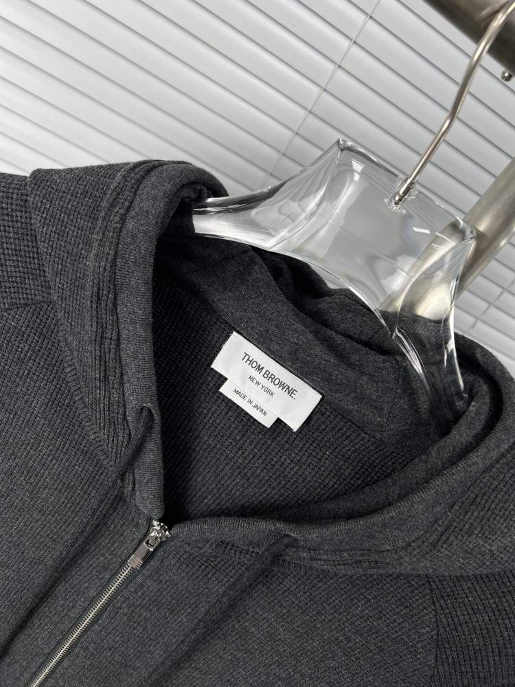 𝗧𝗵𝗼𝗺 𝗕𝗿𝗼𝘄𝗻𝗲 Upgraded waffle four-bar zip-up hoodie jacket mirror boutique