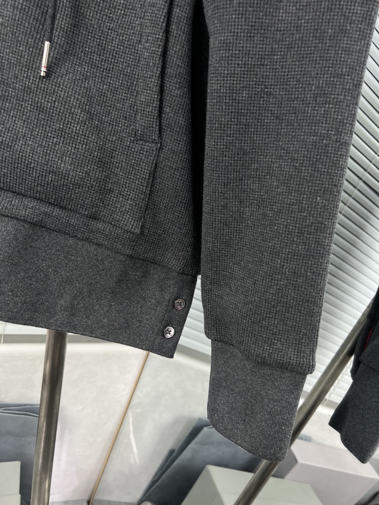 𝗧𝗵𝗼𝗺 𝗕𝗿𝗼𝘄𝗻𝗲 Upgraded waffle four-bar zip-up hoodie jacket mirror boutique