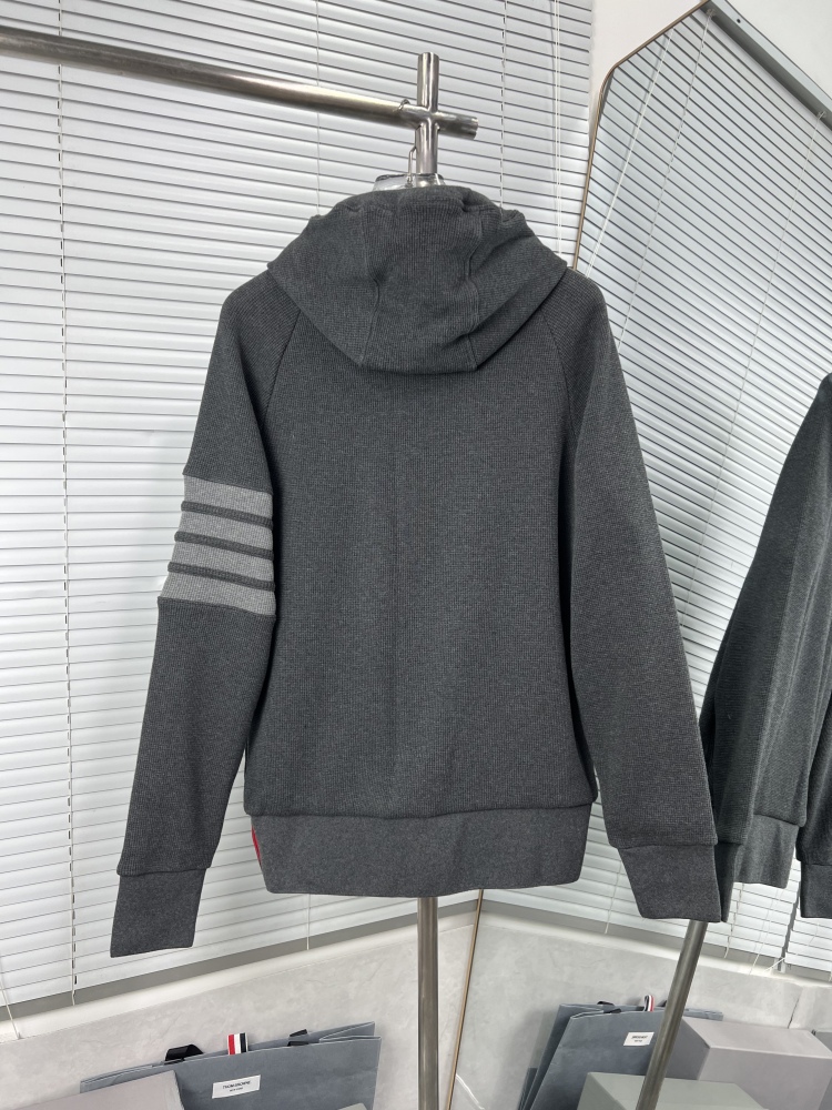 𝗧𝗵𝗼𝗺 𝗕𝗿𝗼𝘄𝗻𝗲 Upgraded waffle four-bar zip-up hoodie jacket mirror boutique