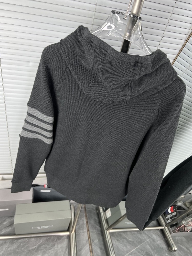 𝗧𝗵𝗼𝗺 𝗕𝗿𝗼𝘄𝗻𝗲 Upgraded waffle four-bar zip-up hoodie jacket mirror boutique