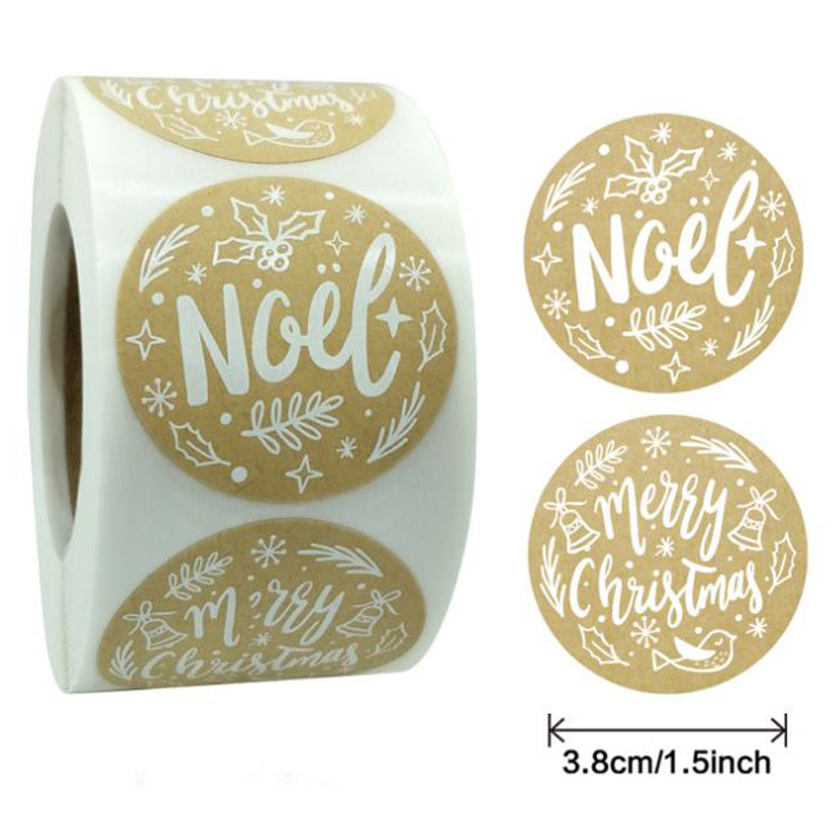 Christmas name sticker for decoration