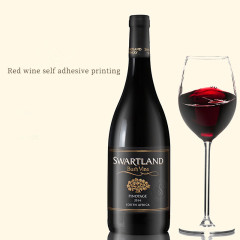 Étiquette de bouteilles de vin rouge étiquette autocollante personnalisée étiquettes de vin personnalisées autocollant de bouteille étanche
