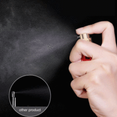 Flacone da viaggio tascabile di alta moda con riempimento dal basso, flacone vuoto da 5 ml per profumo spray in pelle con riempimento dal basso, prodotto all'ingrosso.