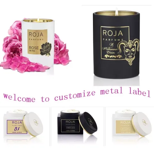 Etichette personalizzate con logo 3D, adesivo in metallo per etichetta privata, etichetta di lusso per profumo, adesivo per flacone di vetro per profumo da donna, etichetta privata