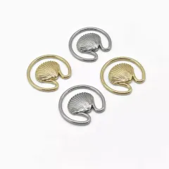 New Arrival Saltwater Resistance Shell U Shape Metal Zinc Alloy Bikini Connector For Sex Swimwear Beachwear