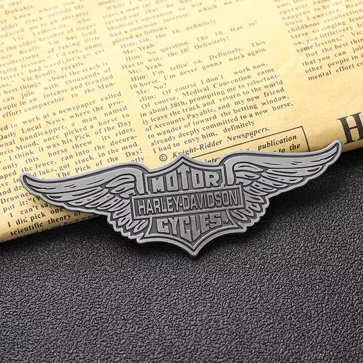 Custom Zinc Alloy Soft Enamel Metal Private Label Name Sticker