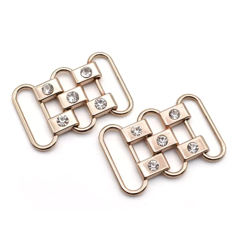 Bikini Wholesale Custom Swimwear Classic Style Charm Bikini Connectors Crystal Rhinestone Bikini Swimwear Connectors