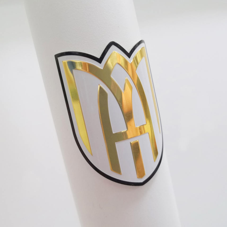 3D Custom Sticker Logo Embossed Metal Label Brand Perfume Logo Stickers Designed For Custom Stickers