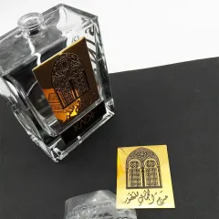 Étiquettes Étiquette de nom OEM Conception de luxe en métal en aluminium personnalisé Étiquettes en métal de vin en relief Autocollant de bouteille de vin en papier d'aluminium autocollant personnalisé