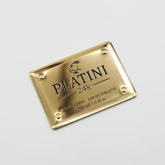 2023 Mode 3D Diamant Cristal Doré Argent Étiquettes Logo Personnalisé Autocollant Plaque Métallique Autocollant En Relief Plaque signalétique Étiquette En Aluminium Autocollants