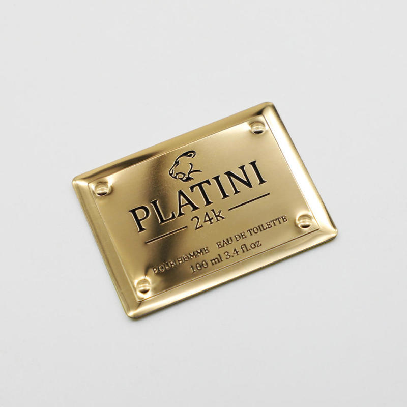 2023 Mode 3D Diamant Cristal Doré Argent Étiquettes Logo Personnalisé Autocollant Plaque Métallique Autocollant En Relief Plaque signalétique Étiquette En Aluminium Autocollants