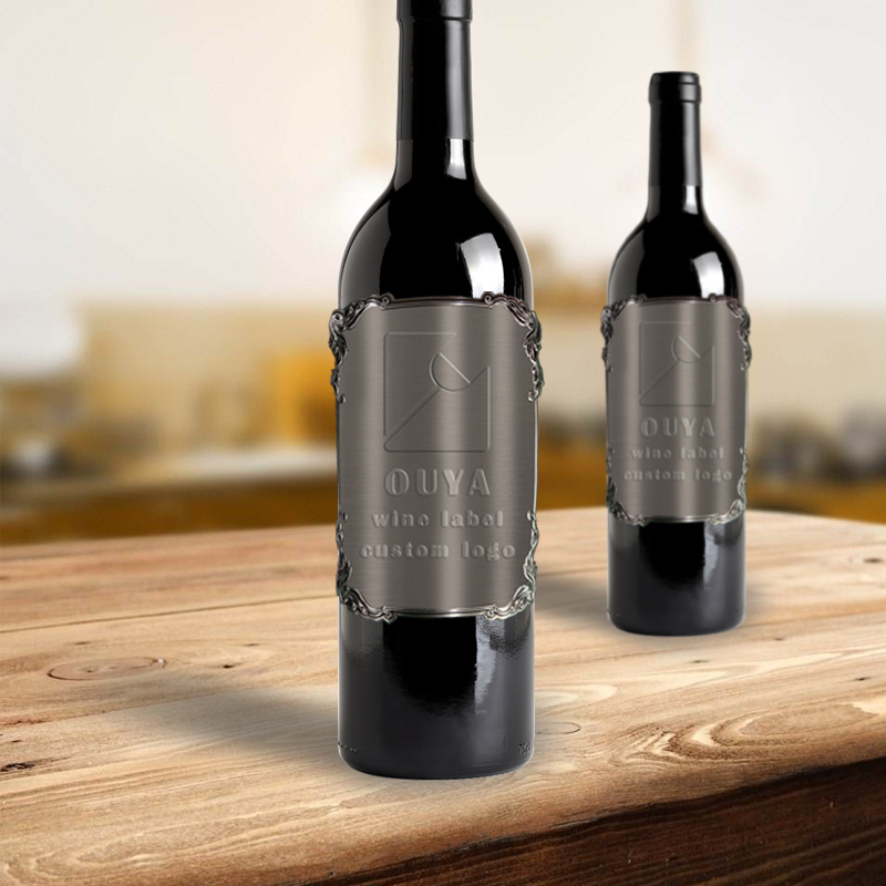 Nouvelles étiquettes de bouteilles de vin en métal - Accessoires pour bouteilles de vin et étiquettes de bouteilles de vin