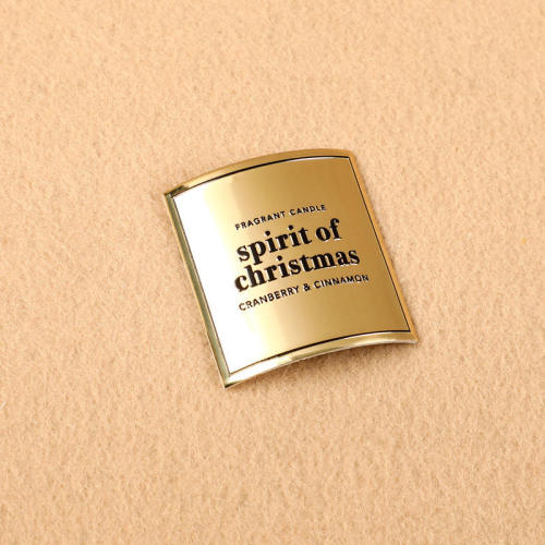 Etichette di lusso per flaconi di profumo – Etichette personalizzate in ottone con finitura dorata, eleganti e alla moda.