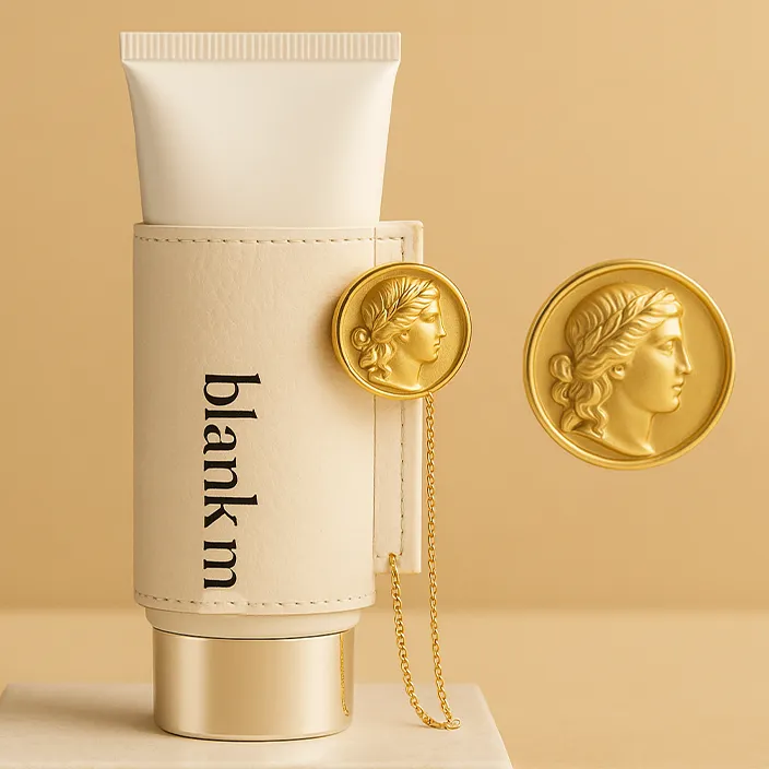 Roman Medallion & Leather Wrap Tube