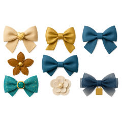 Custom Luxury Bow Accessories for Perfume Bottles, Gift Boxes, and Fashion Packaging