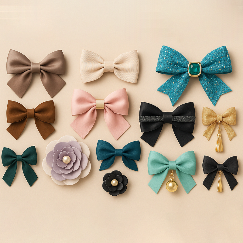 Custom Luxury Bow Accessories for Perfume Bottles, Gift Boxes, and Fashion Packaging