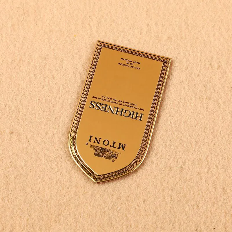 Custom Metal Labels for Perfume & Home Fragrance | Electroformed Luxury Tags