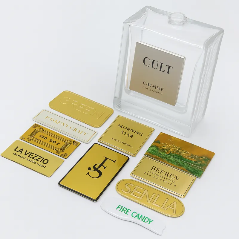 Custom Metal Labels for Perfume & Home Fragrance | Electroformed Luxury Tags