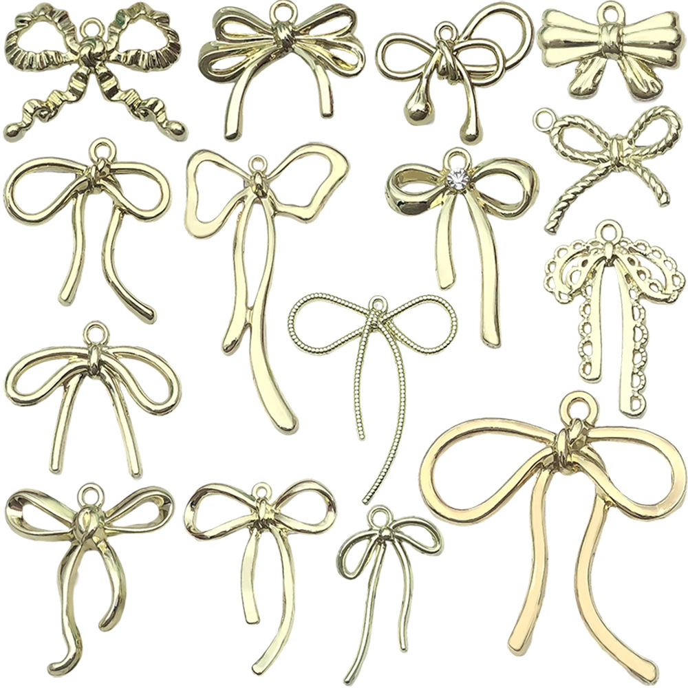 Custom Metal Bow Charms – Luxury Decorative Accessories for Bags, Clothing, Swimwear & Packaging