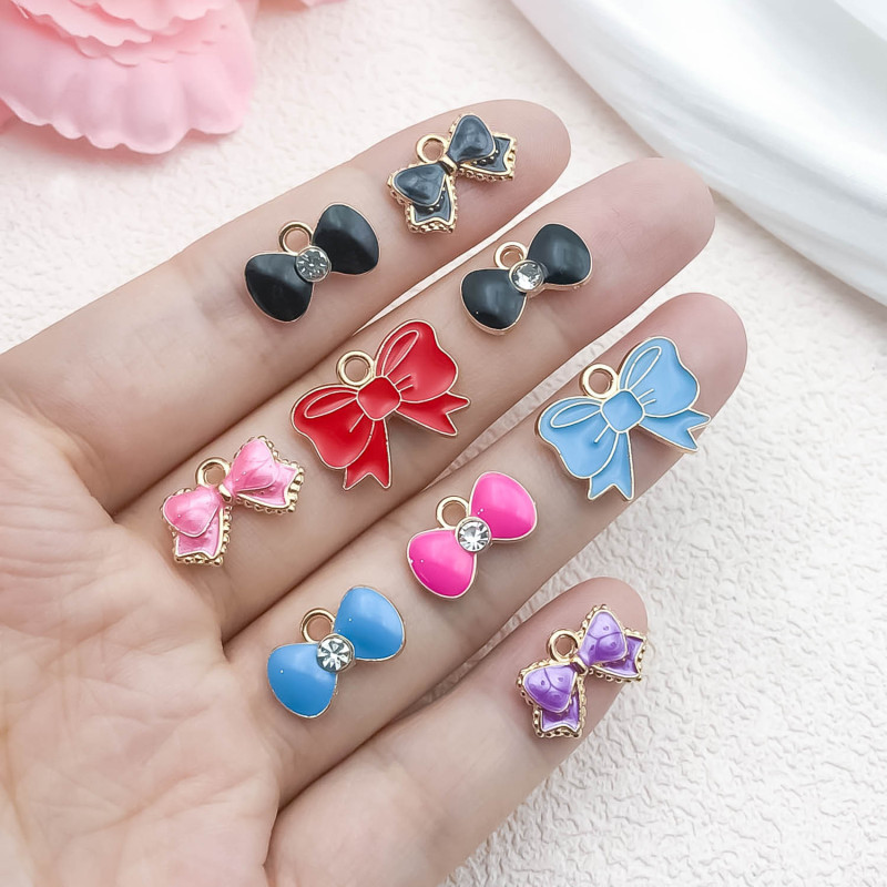 Custom Metal Bow Charms – Luxury Decorative Accessories for Bags, Clothing, Swimwear & Packaging