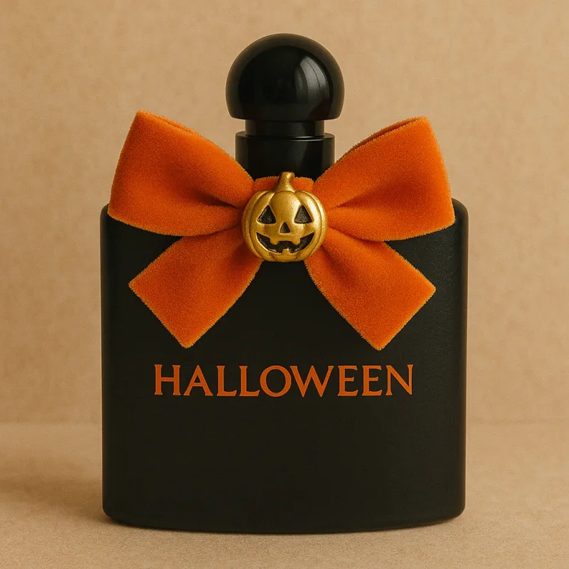 Custom Perfume Bottle Velvet Bows with Metal Charms | Holiday & Seasonal Decorative Accessories