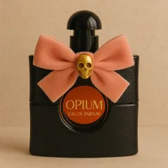 Custom Perfume Bottle Velvet Bows with Metal Charms | Holiday & Seasonal Decorative Accessories
