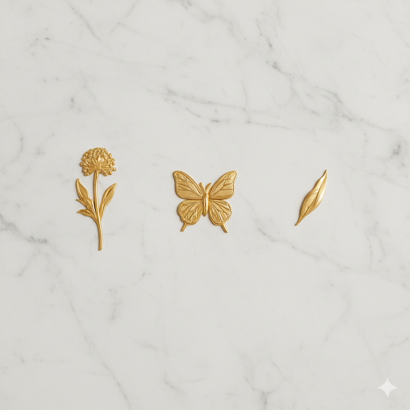 Accessoires de beauté | Accessoires métalliques personnalisés pour emballages cosmétiques