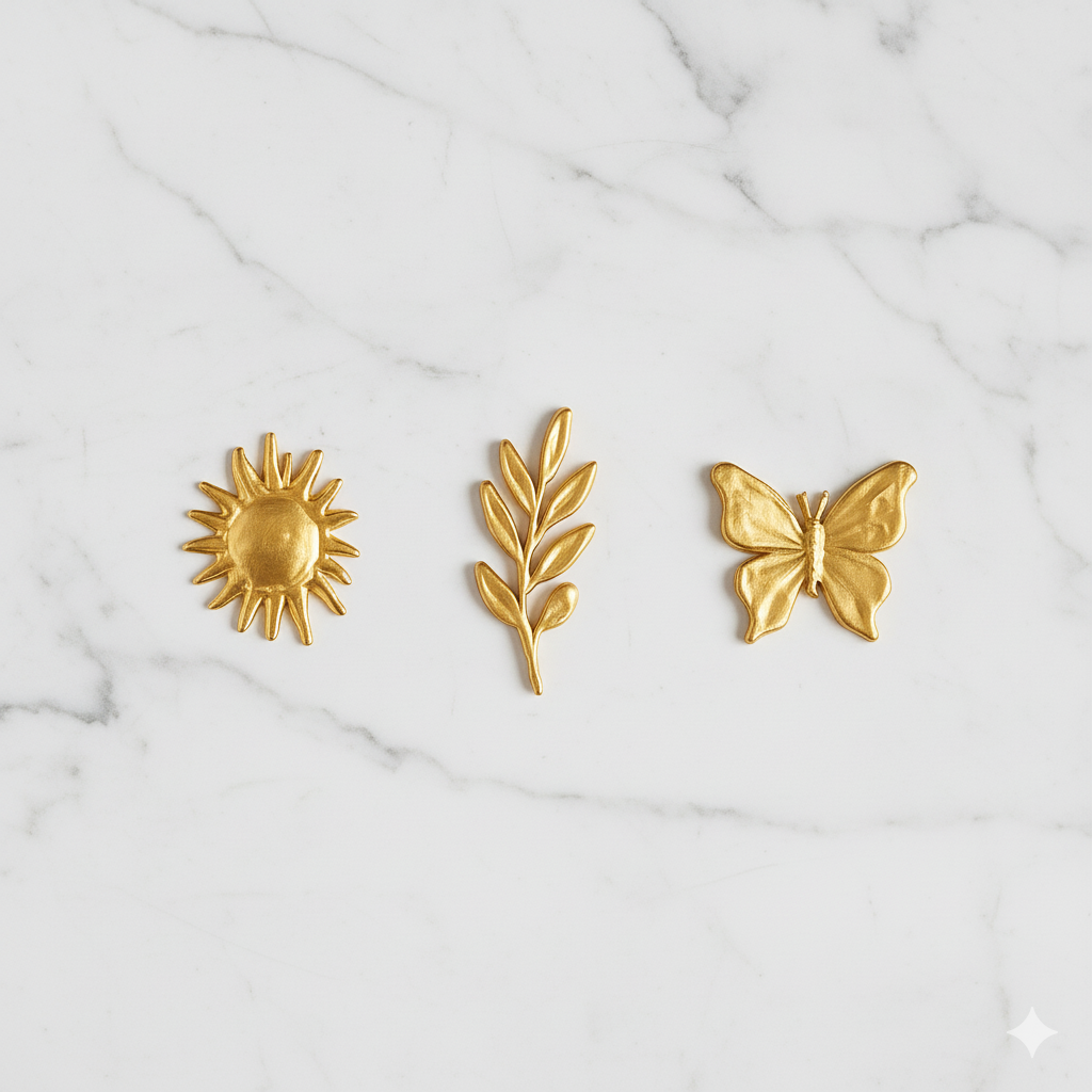 Accessoires de beauté | Accessoires métalliques personnalisés pour emballages cosmétiques