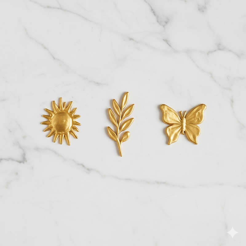 Accessoires de beauté | Accessoires métalliques personnalisés pour emballages cosmétiques