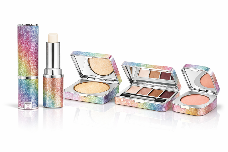 Luxury Cosmetic Metal Packaging Set with Lip-Shaped Button | Custom Makeup Packaging OEM ODM