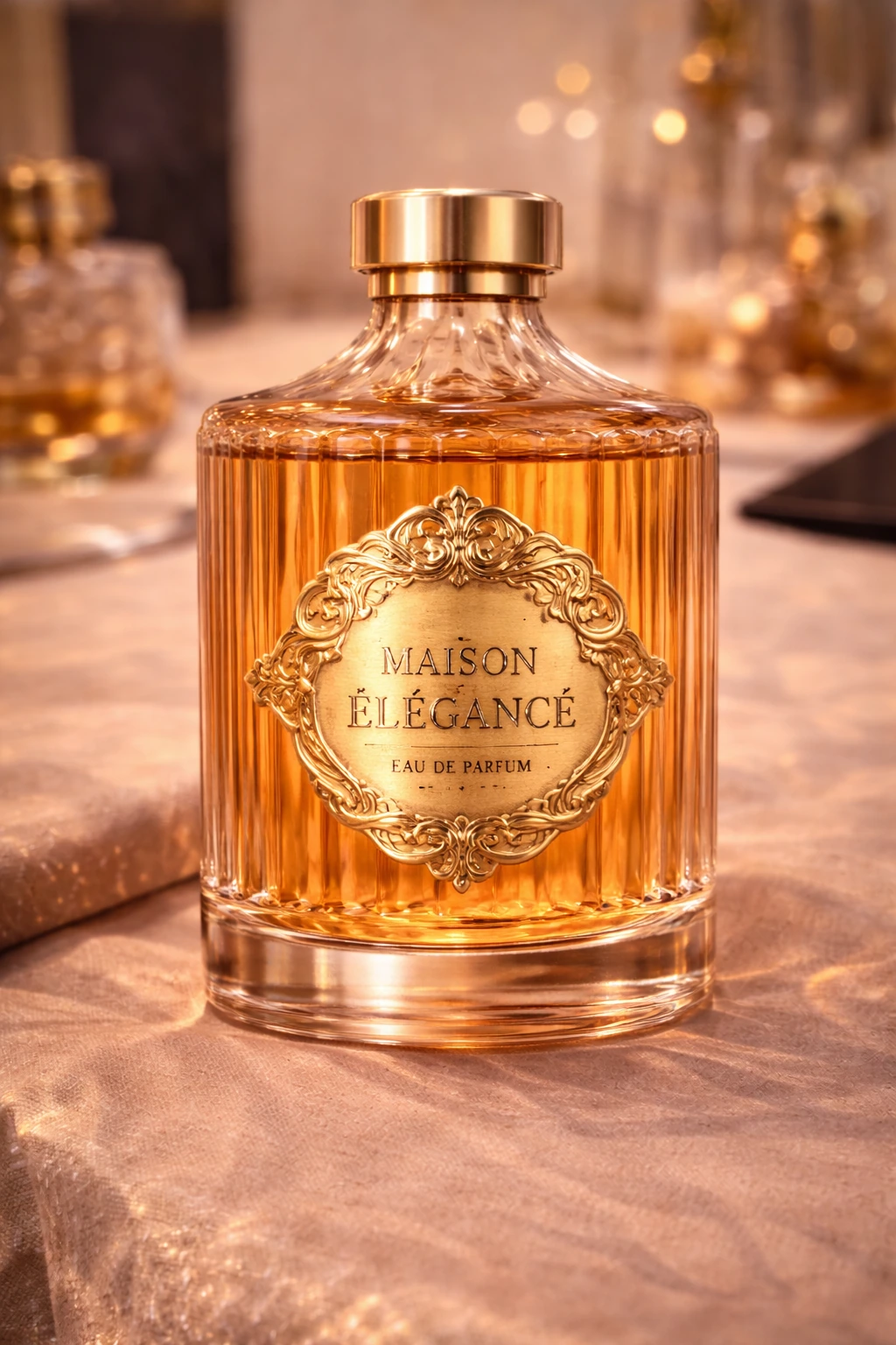 Custom Perfume Bottle Metal Labels | Luxury Metal Plaques for Fragrance Packaging