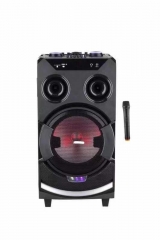12 Inch Plastic Speaker With Trolley And Wheels