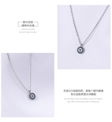 925 Sterling Silver factory original Devil's Eye pendant classic style women's universal necklace accessories
