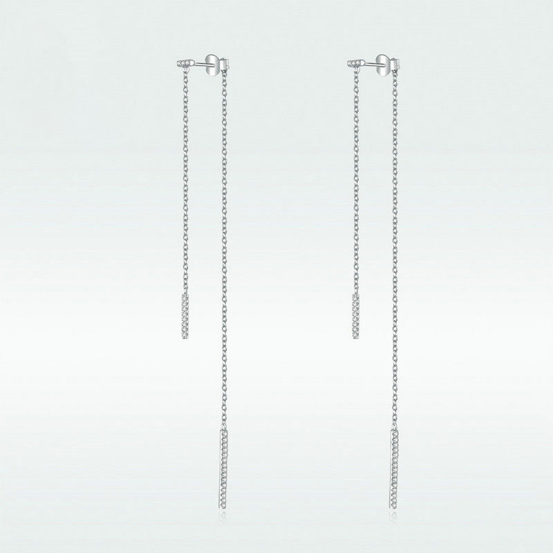 925 sterling silver factory original zircon tears Japanese and Korean style temperament female universal earrings jewelry