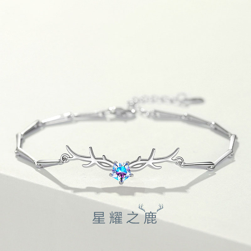 925 sterling silver factory original design all the way you Japanese and Korean style temperament female general bracelet ornaments