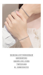 925 sterling silver factory original design of Japanese and Korean style temperament female general bracelet accessories