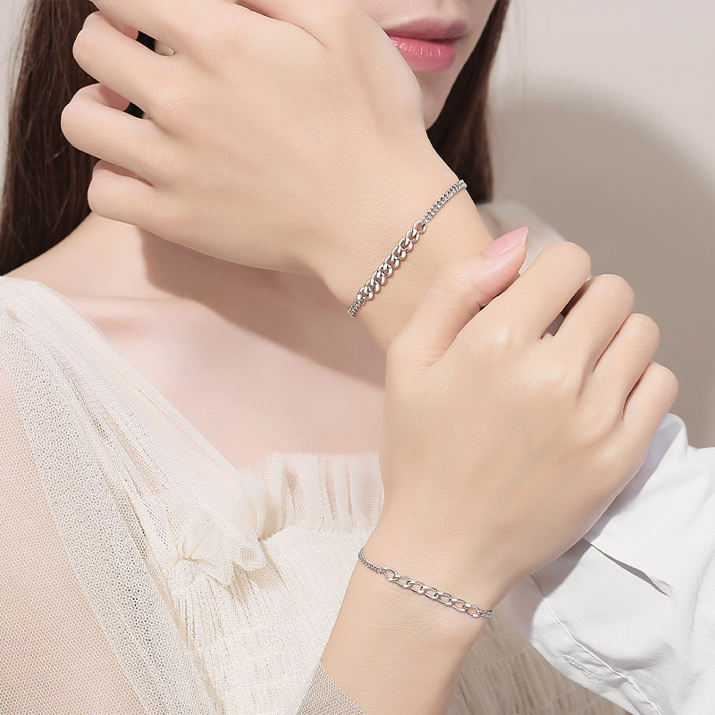 925 sterling silver factory original design of Japanese and Korean style temperament female general bracelet accessories
