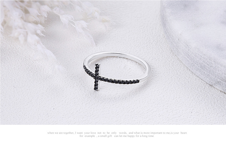925 sterling silver factory original design of the cross belief European and American style temperament women universal ring jewelry