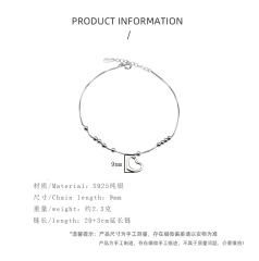 925 pure silver factory original design love anklet national ethos female general anklet jewelry