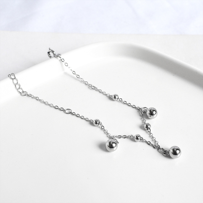 925 pure silver factory original design size of light beads national ethos female general anklet jewelry
