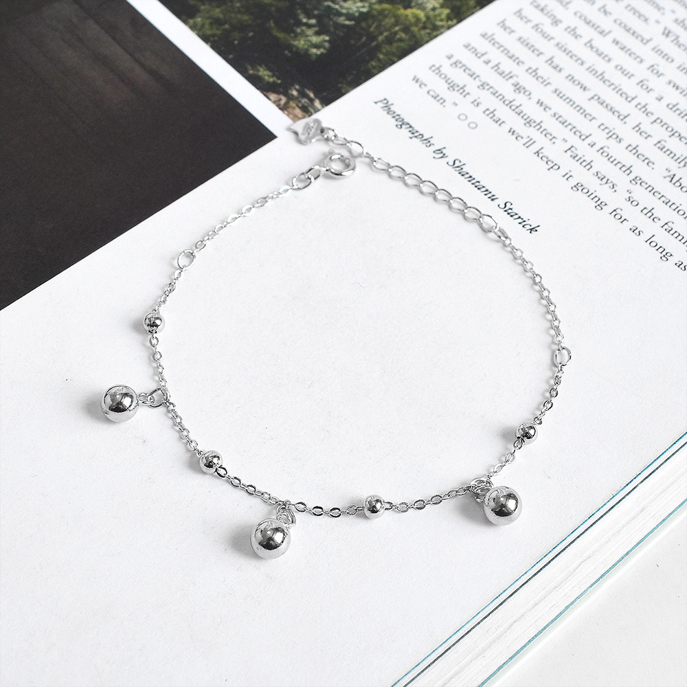 925 pure silver factory original design size of light beads national ethos female general anklet jewelry