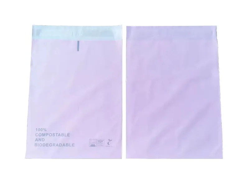 Compostable Mailing Satchels-Pink 350x480mm