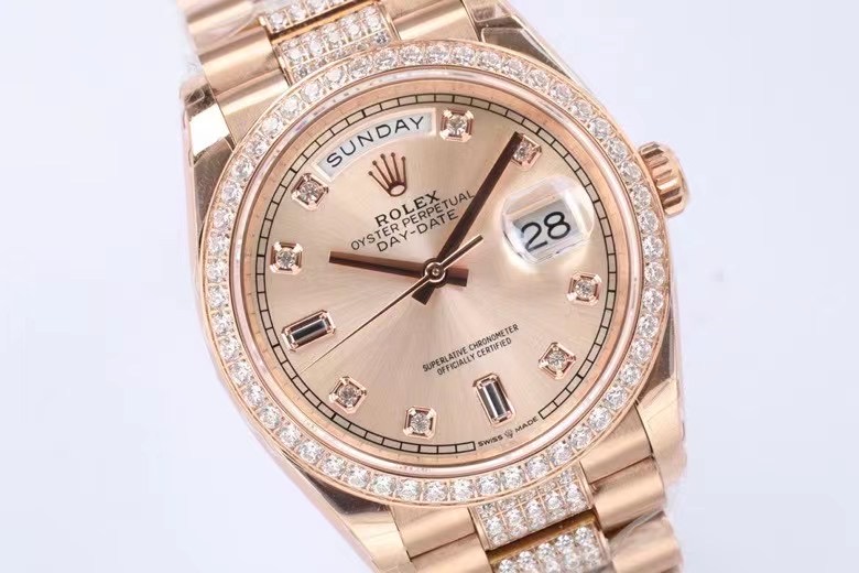Rolex Watch 5A Quality 3255 Movement With Diamond 904L Steel 36mm Daydate Watch