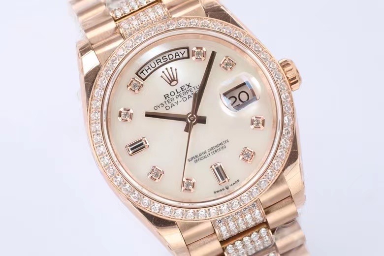 Rolex Watch 5A Quality 3255 Movement With Diamond 904L Steel 36mm Daydate Watch