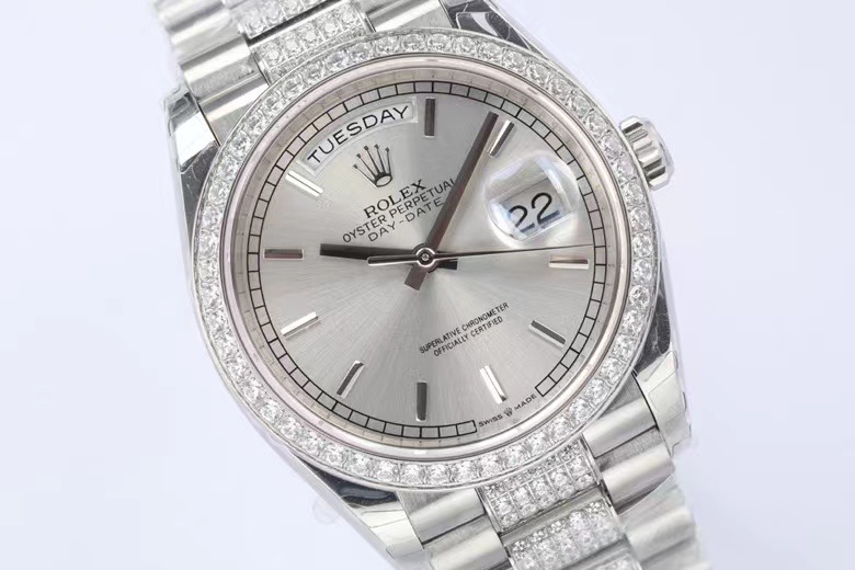 Rolex Watch 5A Quality 3255 Movement With Diamond 904L Steel 36mm Daydate Watch
