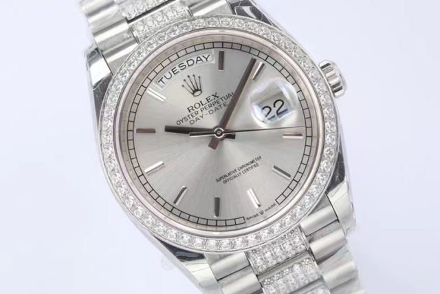 Rolex Watch 5A Quality 3255 Movement With Diamond 904L Steel 36mm Daydate Watch
