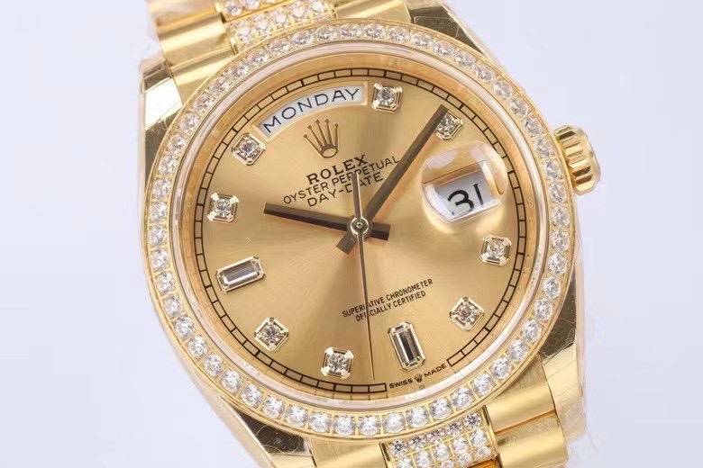 Rolex Watch 5A Quality 3255 Movement With Diamond 904L Steel 36mm Daydate Watch