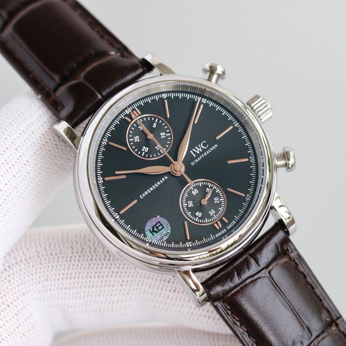 IWC Schaffhausen Watch 7750 Timing Function Movement 39mm Portofino Watch